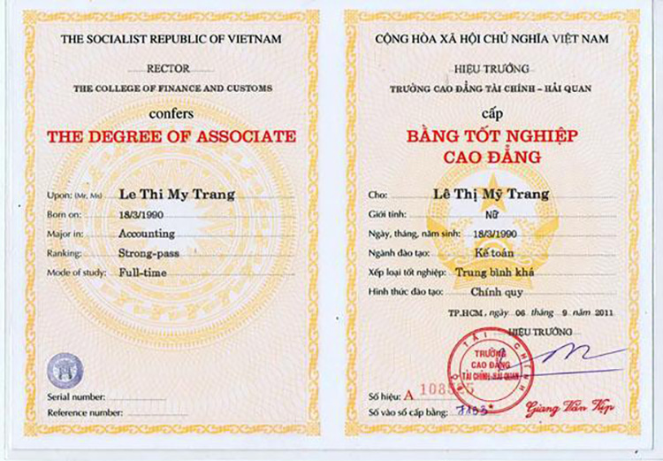 làm bằng cao đẳng bình dương