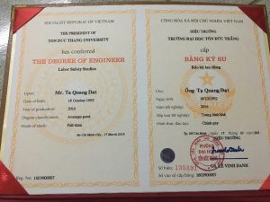 bằng đại học tôn đức thắng