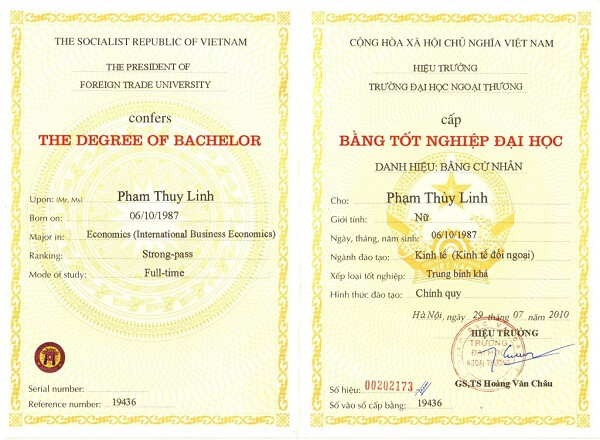 Làm bằng đại học giả