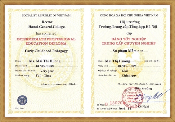 Làm bằng trung cấp nấu ăn